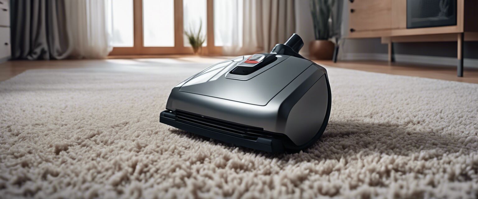 Image of a vacuum cleaner on a carpet